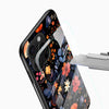 Midnight Bloom Floral Glass Mobile Case – Dark Aesthetic Design - Cover Stall