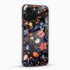 Midnight Bloom Floral Glass Mobile Case – Dark Aesthetic Design - Cover Stall