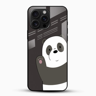 Cool Panda Glass Case