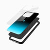 Cuba Blue - Black Glass Mobile Cover - Cover Stall