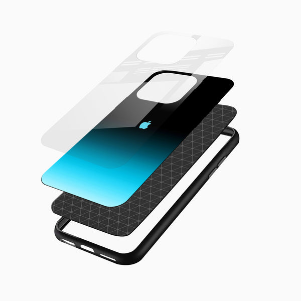 Cuba Blue - Black Glass Mobile Cover - Cover Stall
