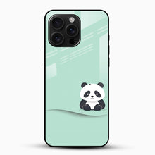 Cute Panda Glass Mobile Cover
