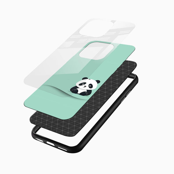 Cute Panda Glass Mobile Cover - Cover Stall