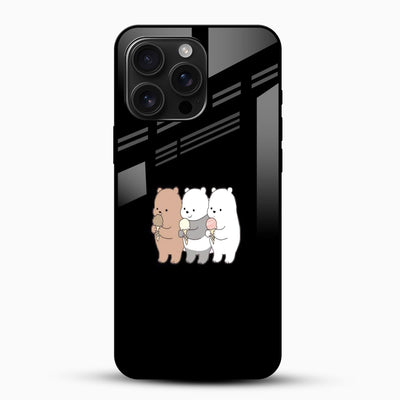 Cute Panda's Glass Case