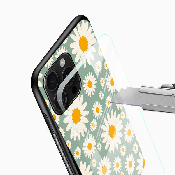 Daisy Floral Glass Case - Cover Stall