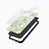 Green Daisy Floral Glass Mobile Cover – Soft Aesthetic - Cover Stall