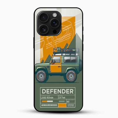 Land Rover Defender Adventure Glass Mobile Cover –Off-Road Edition