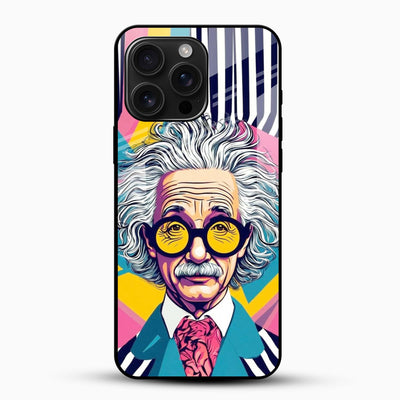 Einstein Pop Art Glass Case