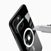Black illuminated Ring Design Glass Phone Case - Cover Stall