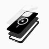 Black illuminated Ring Design Glass Phone Case - Cover Stall