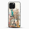 Eminent World Monuments Glass Mobile Case – Travel Aesthetic Design - Cover Stall
