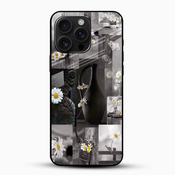 Flowers Collage Glass Phone Case - Cover Stall
