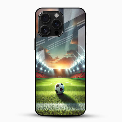 Football Stadium Glass Mobile Cover – Premium Sports Theme