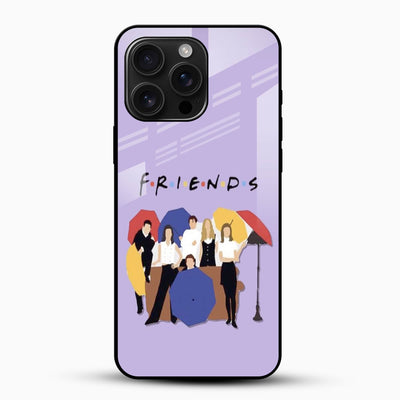 Friends Art Glass Mobile Cover – Pastel TV Show Design