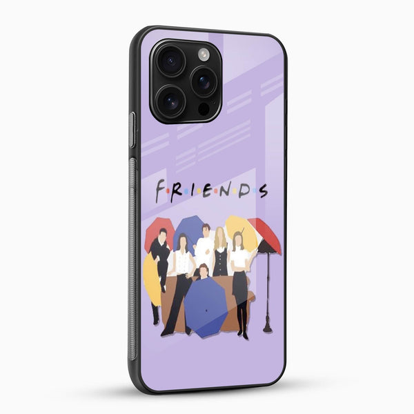 Friends Art Glass Mobile Cover – Pastel TV Show Design - Cover Stall
