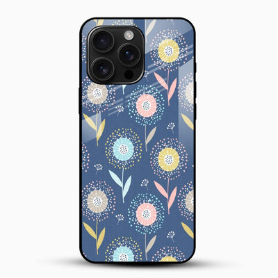 Fun Floral Pattern Glass Mobile Cover – Cute & Premium