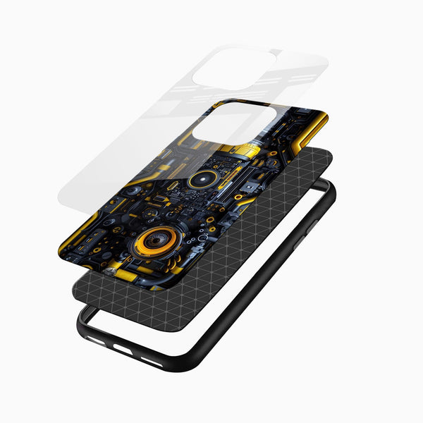 Futuristic Circuit Glass Case - Cover Stall