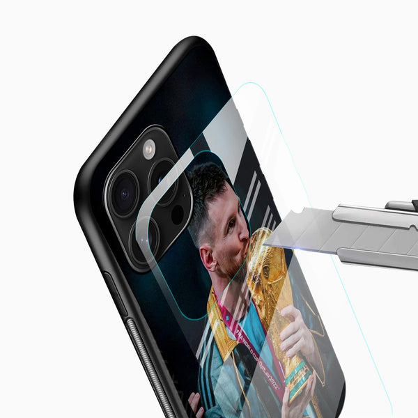 GOAT Messi Glass Case - Cover Stall