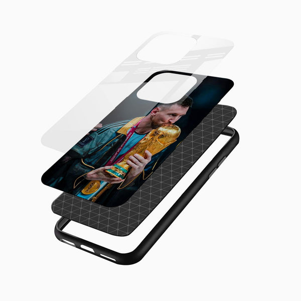 GOAT Messi Glass Case - Cover Stall