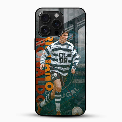 GOAT Football Legend Ronaldo Glass Mobile Cover
