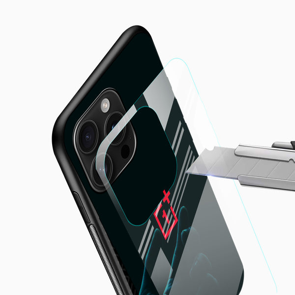 Gloomy OnePlus Logo Glass Case - Cover Stall