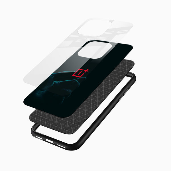 Gloomy OnePlus Logo Glass Case - Cover Stall