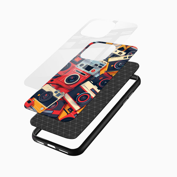 Glowing Camera Glass Case - Cover Stall