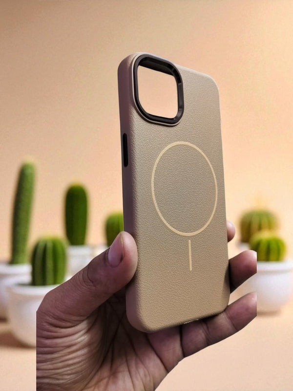 Golden Brown - Leather MagSafe Phone Case - Cover Stall