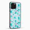 Green Leaves Glass Mobile Case – Fresh Nature Aesthetic Design - Cover Stall