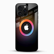 HD Blur Colorful Ring Glass Mobile Case – Modern Luxury Design