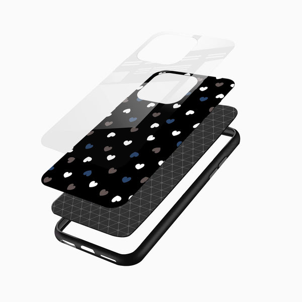 Heart Pattern Glass Case - Cover Stall