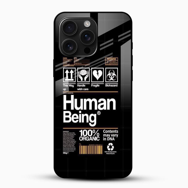 Human Being Glass Mobile Cover - Cover Stall