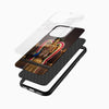 Premium glass back Lord Murugan phone case with detailed temple artwork