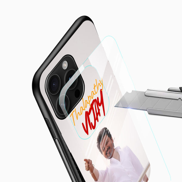 Slim shockproof Thalapathy Vijay phone case with protective edges side view