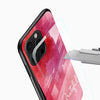 Slim shockproof pink quote phone case with protective edges side profile