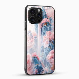 Celestial Blossom Falls Glass Mobile Cover