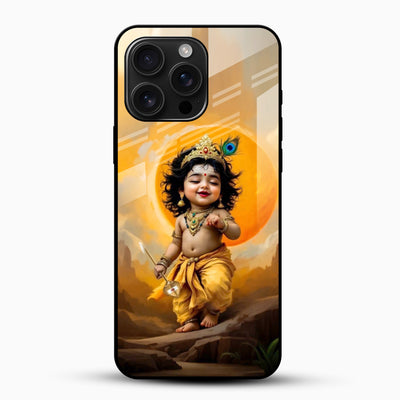 Lord Murugan Divine Art Glass Phone Case