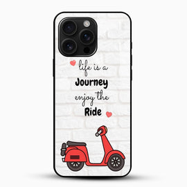 Life is a Journey Quote Glass Phone Case