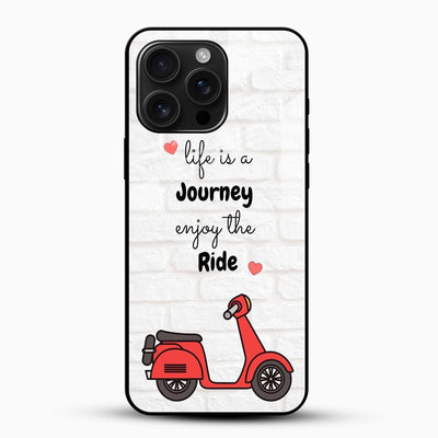 Life is a Journey Quote Glass Phone Case