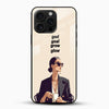 God goal grow glow quote glass phone case with chic girl design front view