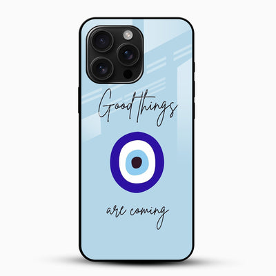 Good Things Are Coming Quote Glass Phone Case