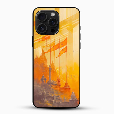 Ayodhya Ram Mandir Glass Mobile Cover