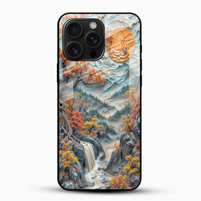 Autumn Moon Valley Glass Mobile Cover