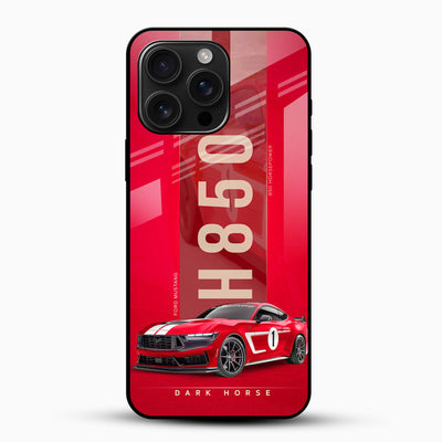 Ford Mustang Dark Horse Glass Mobile Cover