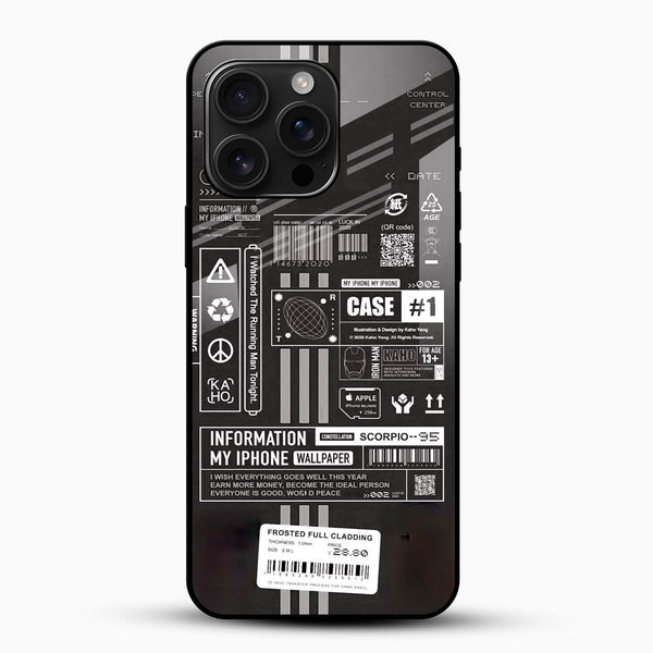 Cyber Barcode Glass Mobile Case - Cover Stall