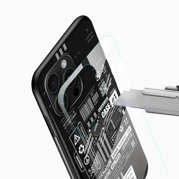 Cyber Barcode Glass Mobile Case - Cover Stall