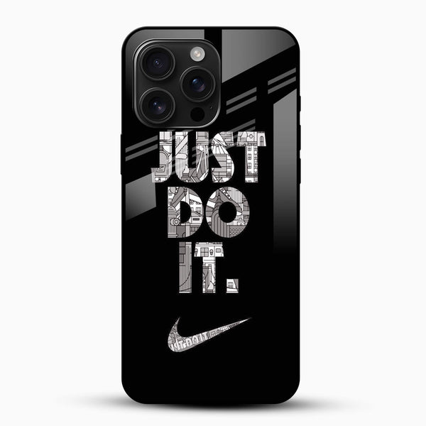 Just Do It Glass Case - Cover Stall