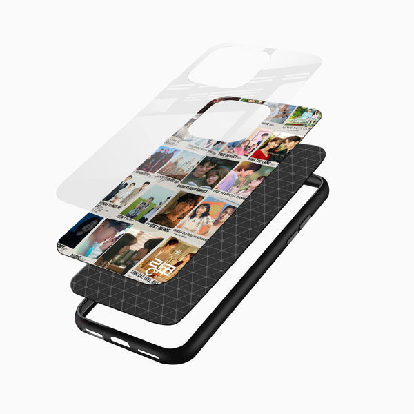 Korean Dramas Collage Glass Case - Cover Stall