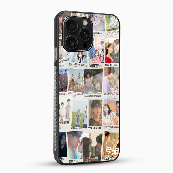 Korean Dramas Collage Glass Case - Cover Stall