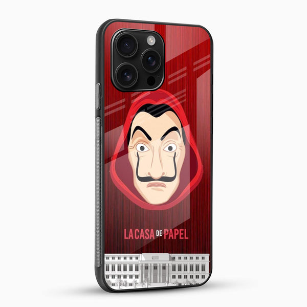 LaCasa De Papel Glass Mobile Cover - Money Heist - Cover Stall
